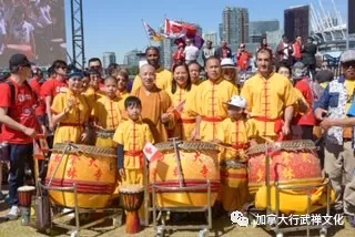 Shaolin Zen Wu Cultural Centre of Canada the Master Shi Xing Wu lead the disciples to participate in the Canadian National Day Drums Challenge Guinness Record